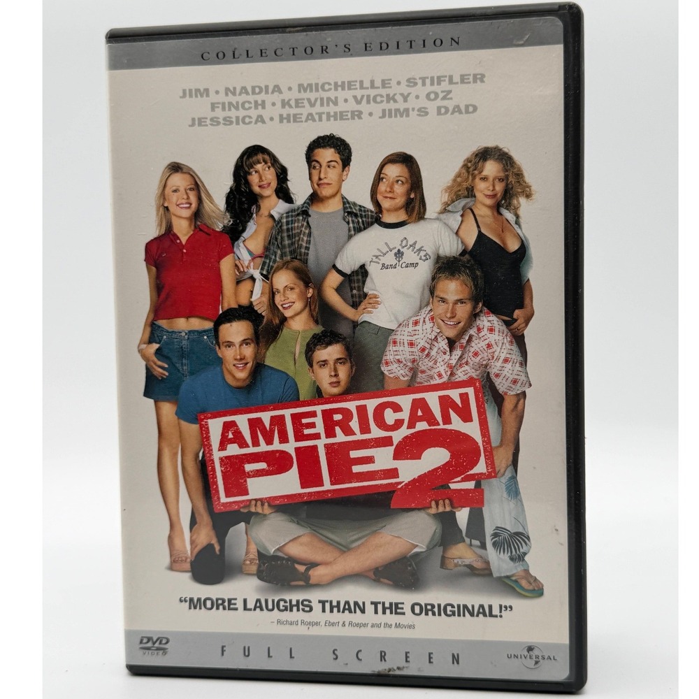 American Pie 2 DVD Collector's Edition Full Screen 2002 Universal Studios Comedy